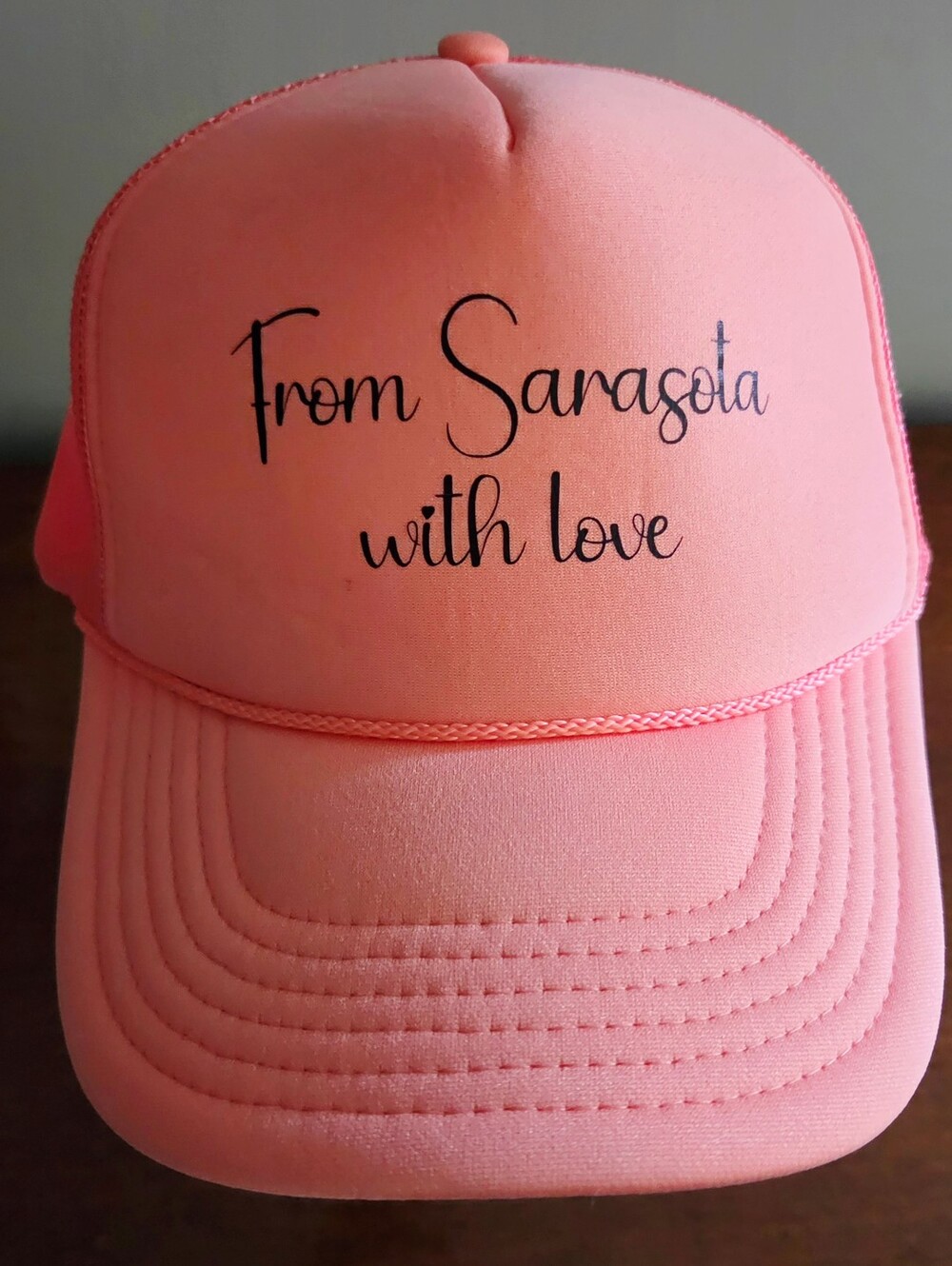 OTTO Pink "From Sarasota with Love" Trucker Hat
